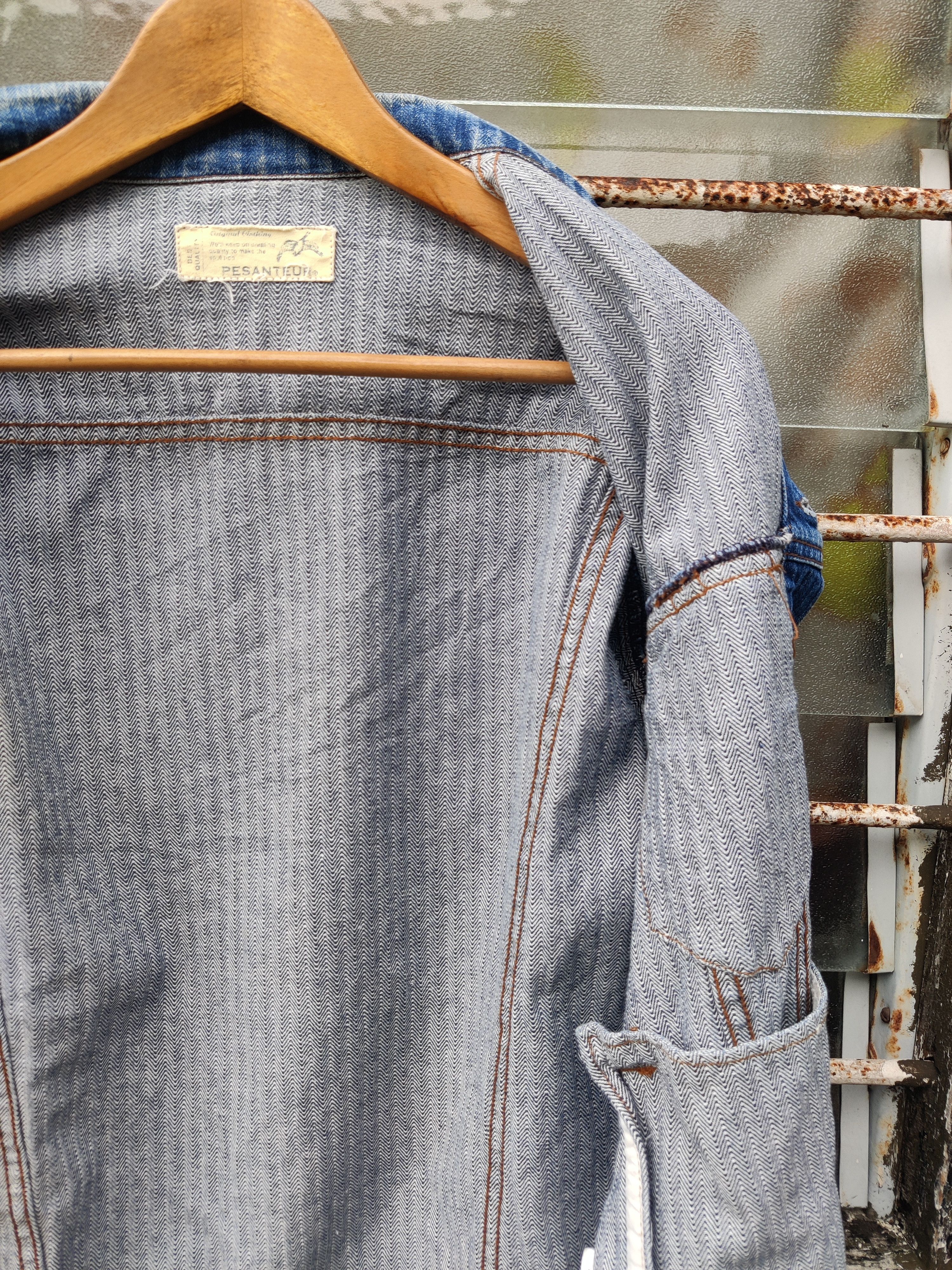 Vintage Vintage Archive Rare Pesanteur Denim Jacket Size US M / EU 48-50 / 2 - 8 Thumbnail
