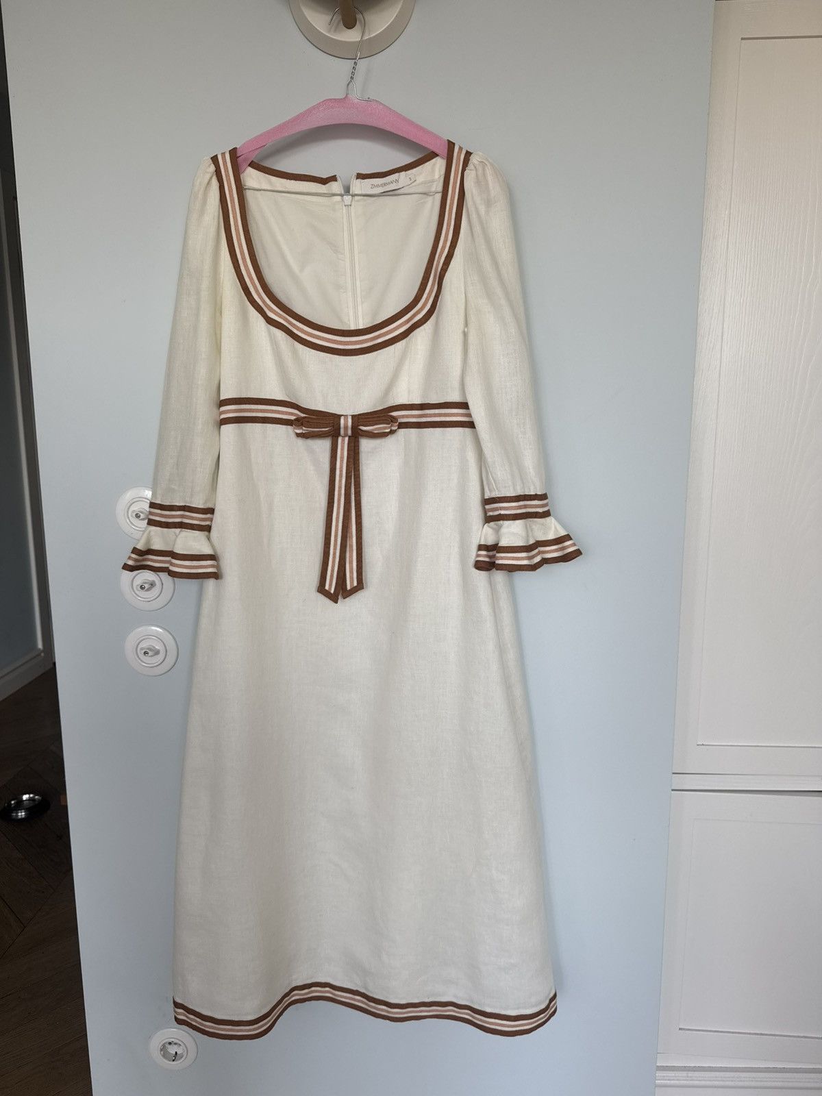 Zimmermann Linen dress Zimmermann size 3 Size L / US 10 / IT 46 - 1 Thumbnail