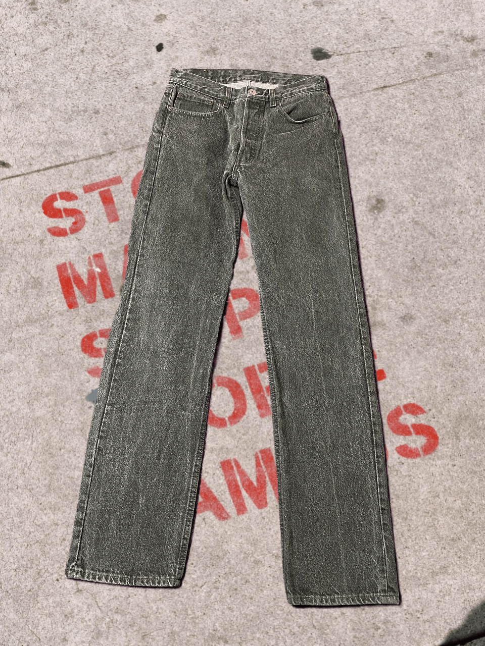 LEVIS 501 Men’s Vintage Wash Jeans Regular Fit