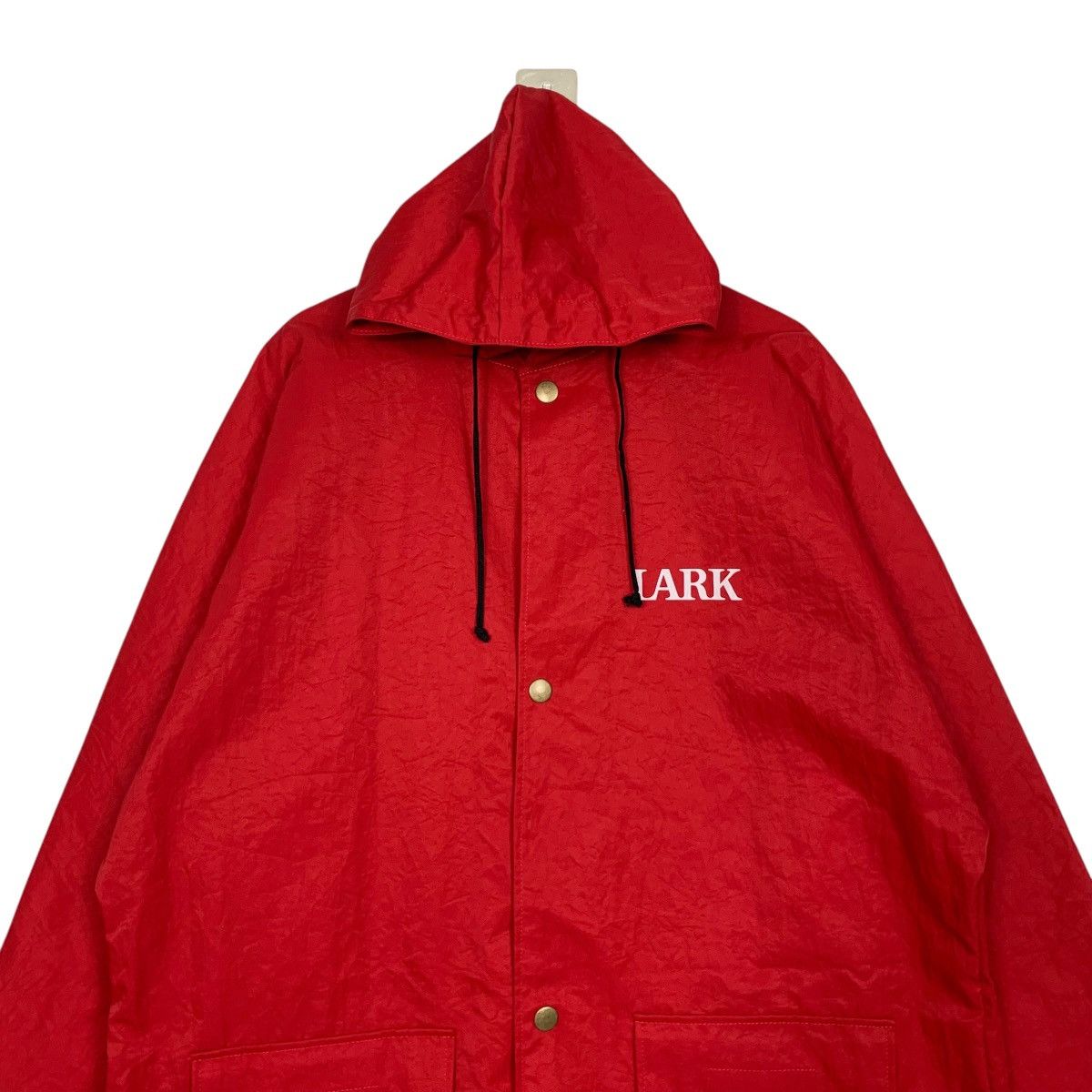 Vintage LARK Skiing Big Logo Hooded Raincoat Jacket #2712-C122 Size US XXL / EU 58 / 5 - 5 Thumbnail