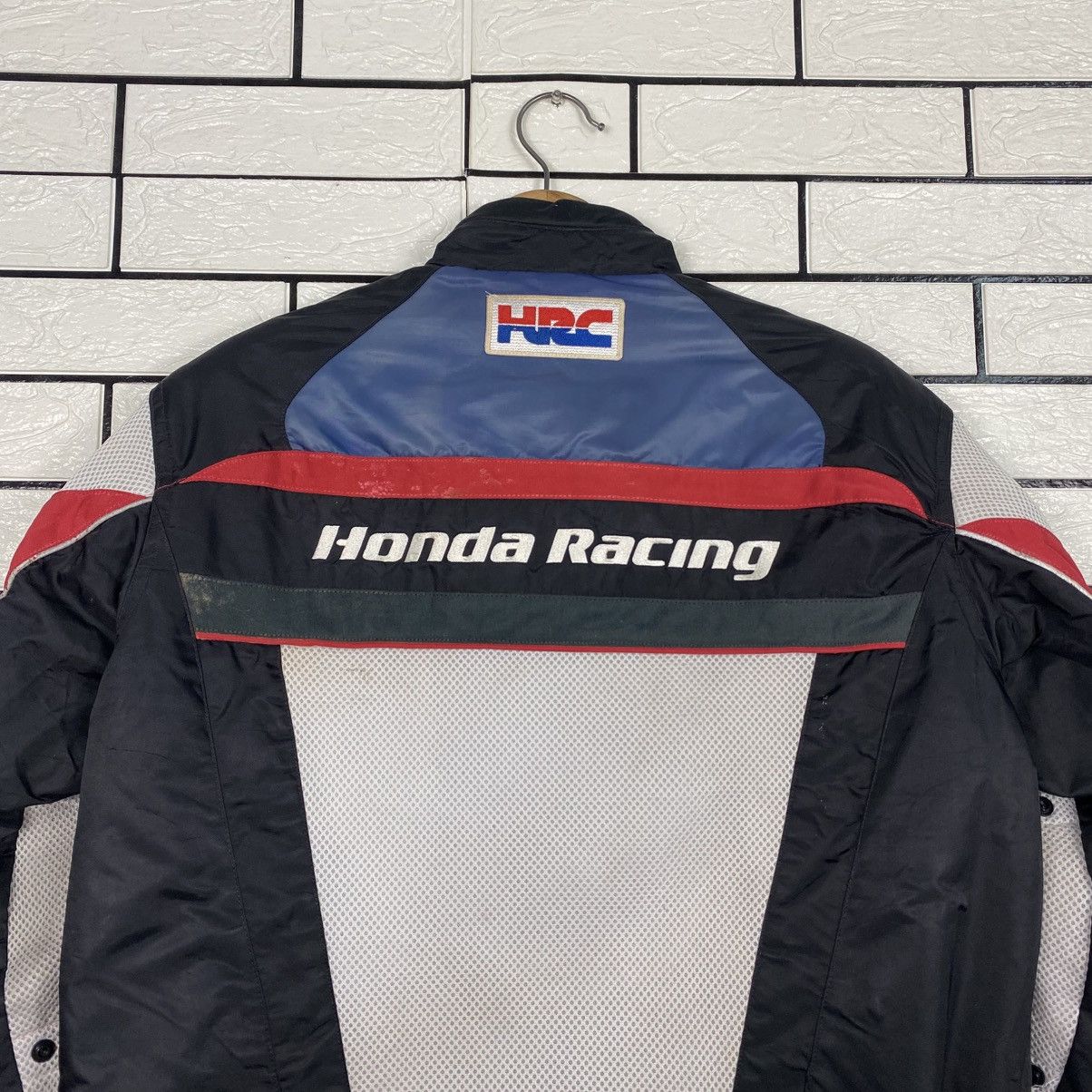 Honda 📌Vintage Biker Jacket Racing Honda Full Patches Big Logo Size US L / EU 52-54 / 3 - 10 Thumbnail