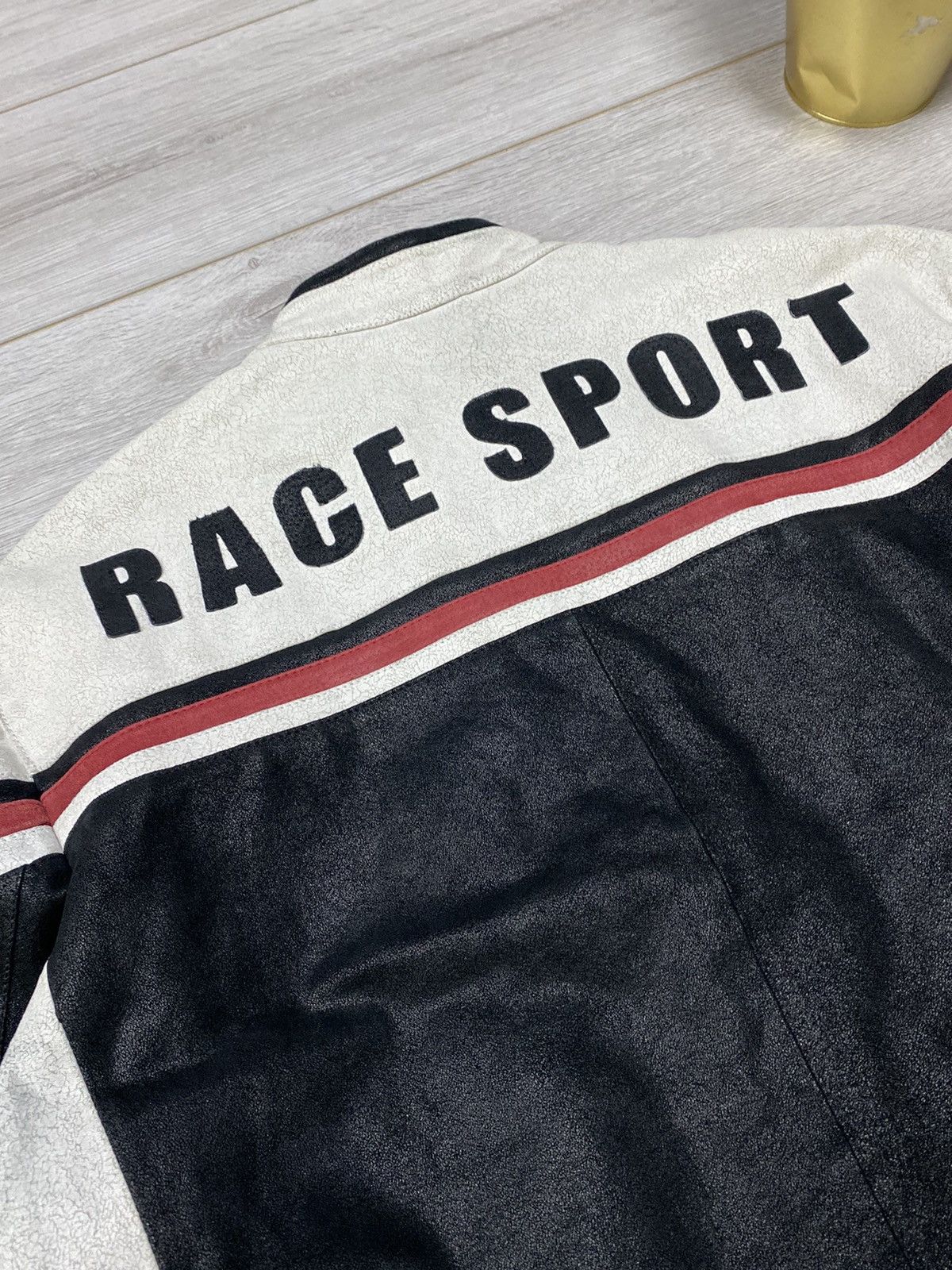 Vintage Bike Team vintage leather racing jacket Size US XL / EU 56 / 4 - 12 Thumbnail