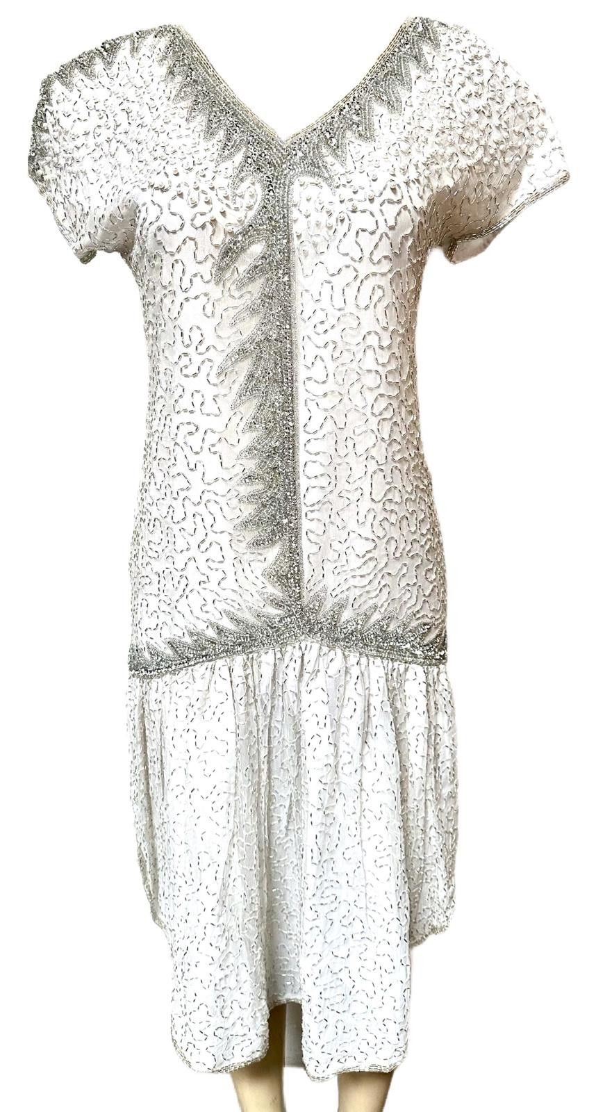 Other Sequin Dress White Silver size 12 Size XL / US 12-14 / IT 48-50 - 1 Preview