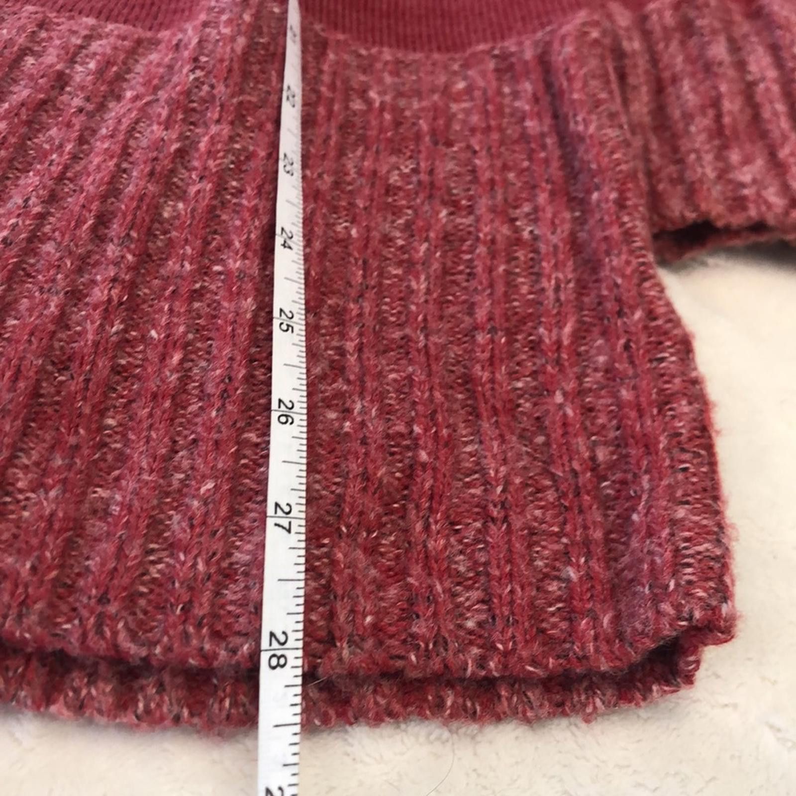 Cartoon Network Cato Rich Heather Red midi Sweater dress cable knit SZ S Size S / US 4 / IT 40 - 12 Thumbnail