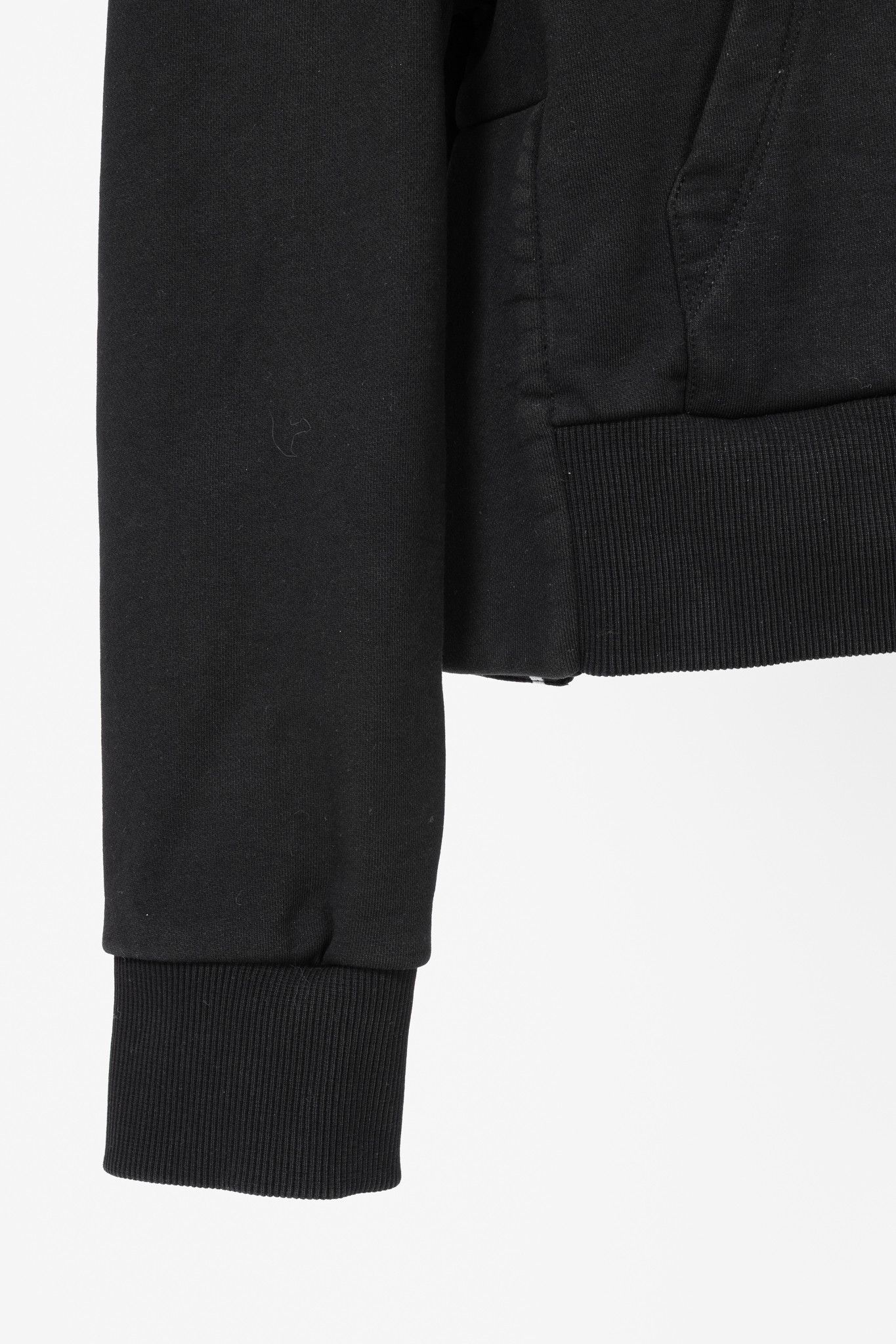 Balmain Balmain Black Cropped Cotton Logo Hoodie Size M / US 6-8 / IT 42-44 - 6 Thumbnail