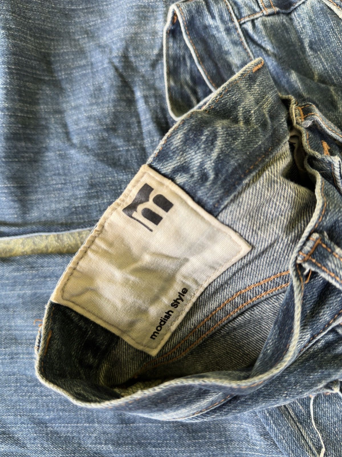 If Six Was Nine × Japanese Brand × Kapital Denim bootcut 💥 Modish Style Sashiko Style💥 Size US 30 / EU 46 - 4 Thumbnail