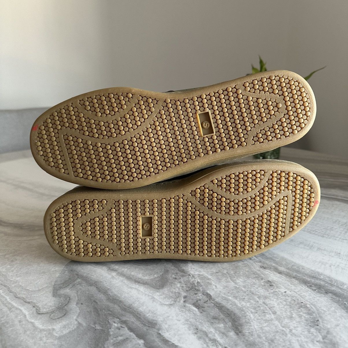 Stussy Vintage Stussy Imperial Olive Brown Leather Mid Top Sneakers Size US 10.5 / EU 43-44 - 11 Thumbnail