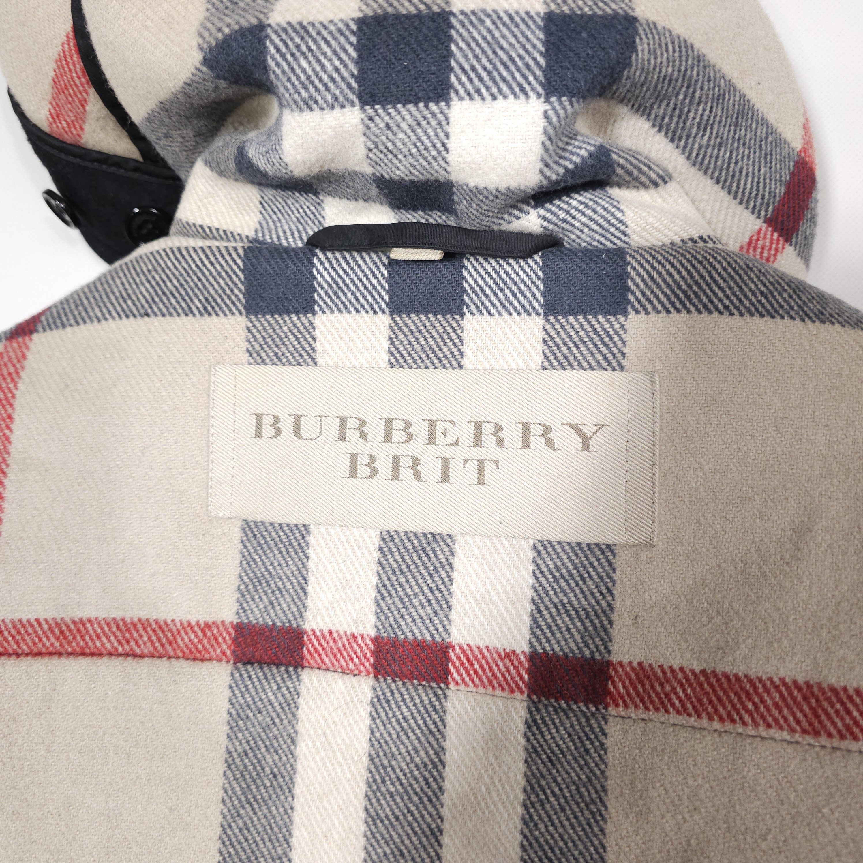 Burberry Burberry Brit Wool Duffle Coat Hooded Nova Check US 8 ITA 42 Size M / US 6-8 / IT 42-44 - 8 Thumbnail