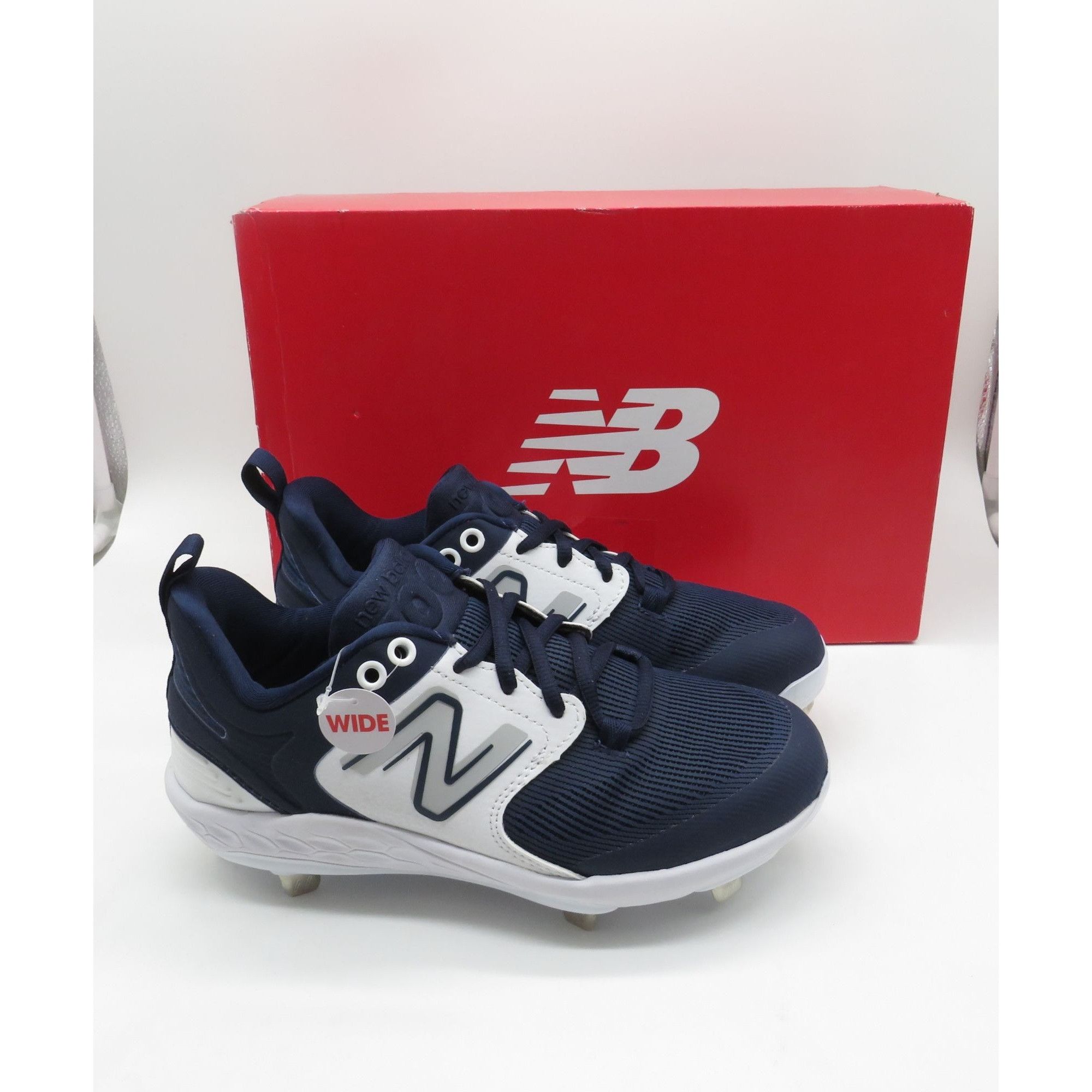 New Balance New Balance Fresh Foam X 3000 V6 Metal Baseball Cleats Blue/ Size US 5 / EU 37 - 1 Thumbnail