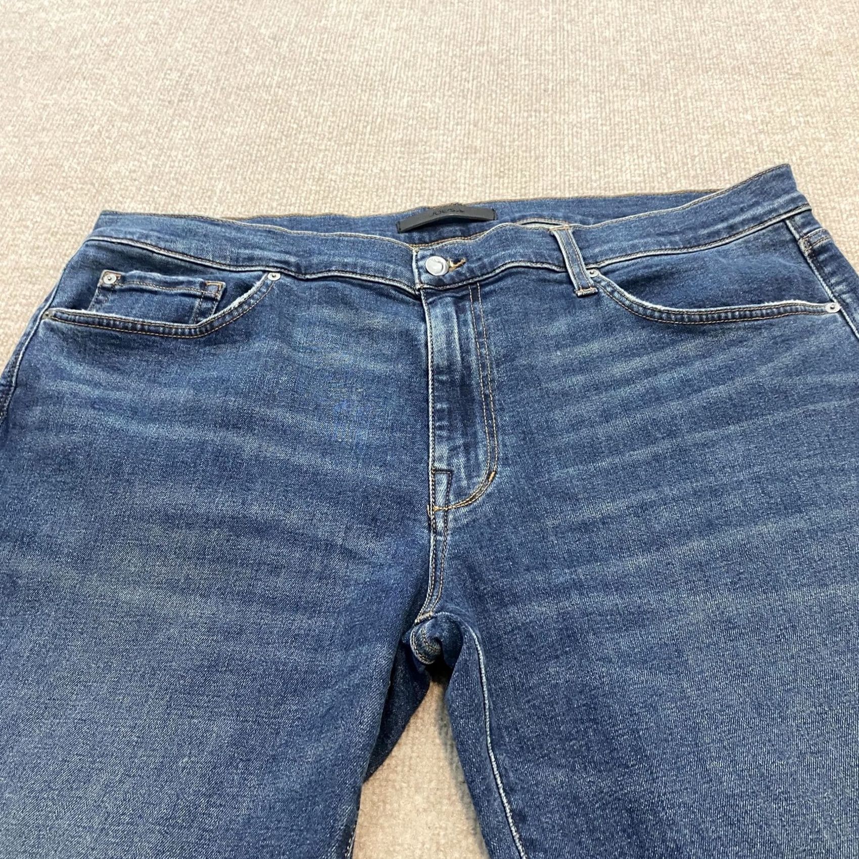 Vintage Joes Jeans Brixton Jeans Mens 40x32 Blue Medium Wash Slim Straight Stretch Denim Boy Boy? Size US 40 / EU 56 - 2 Thumbnail