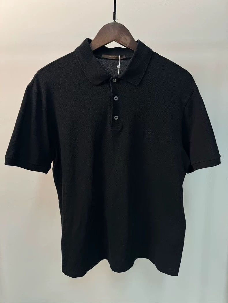 Louis Vuitton louis vuitton black short sleeve polo-dmc Size US L / EU 52-54 / 3 - 1 Thumbnail