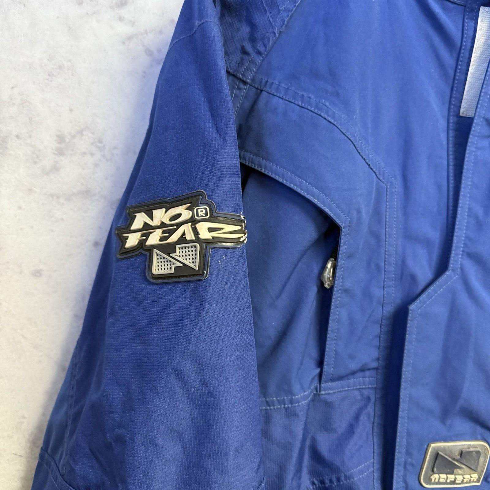 No Fear Vintage No Fear Squad Snow Jacket Mens XL Blue Full Zip Hood Size US XL / EU 56 / 4 - 5 Thumbnail