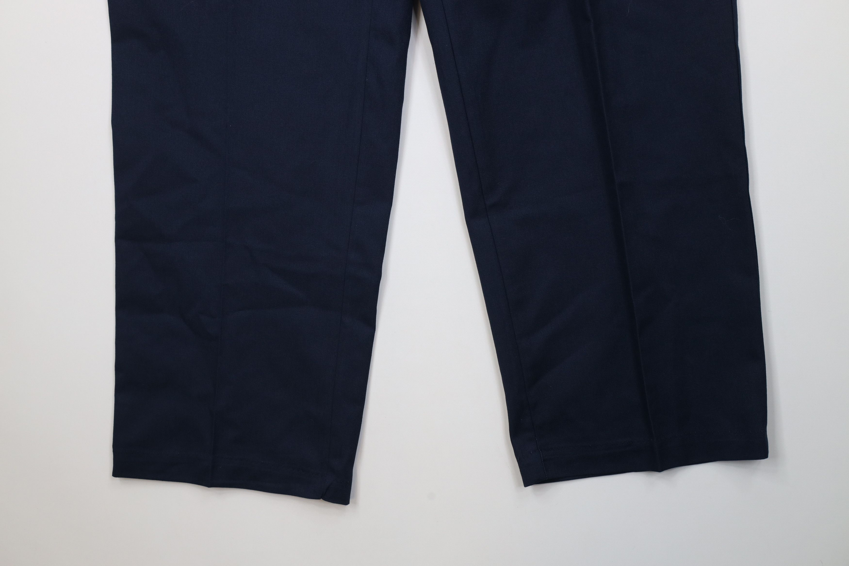 Vintage Vinage 90s Y2K Streetwear Wide Leg Cargo Pants Navy Blue Size US 38 / EU 54 - 4 Thumbnail