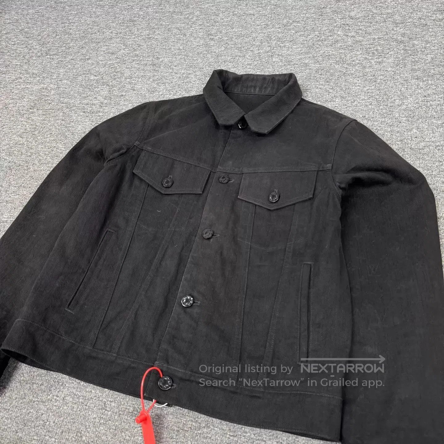 Louis Vuitton Black Denim Jacket with Button Closure. Size US S / EU 44-46 / 1 - 4 Thumbnail