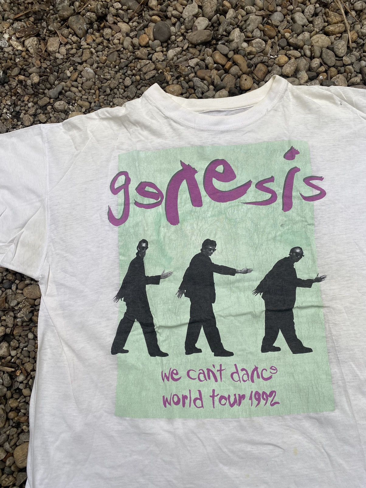 Band Tees × Vintage Vintage 1992 Genesis World Tour T-Shirt Size US XXL / EU 58 / 5 - 2 Thumbnail