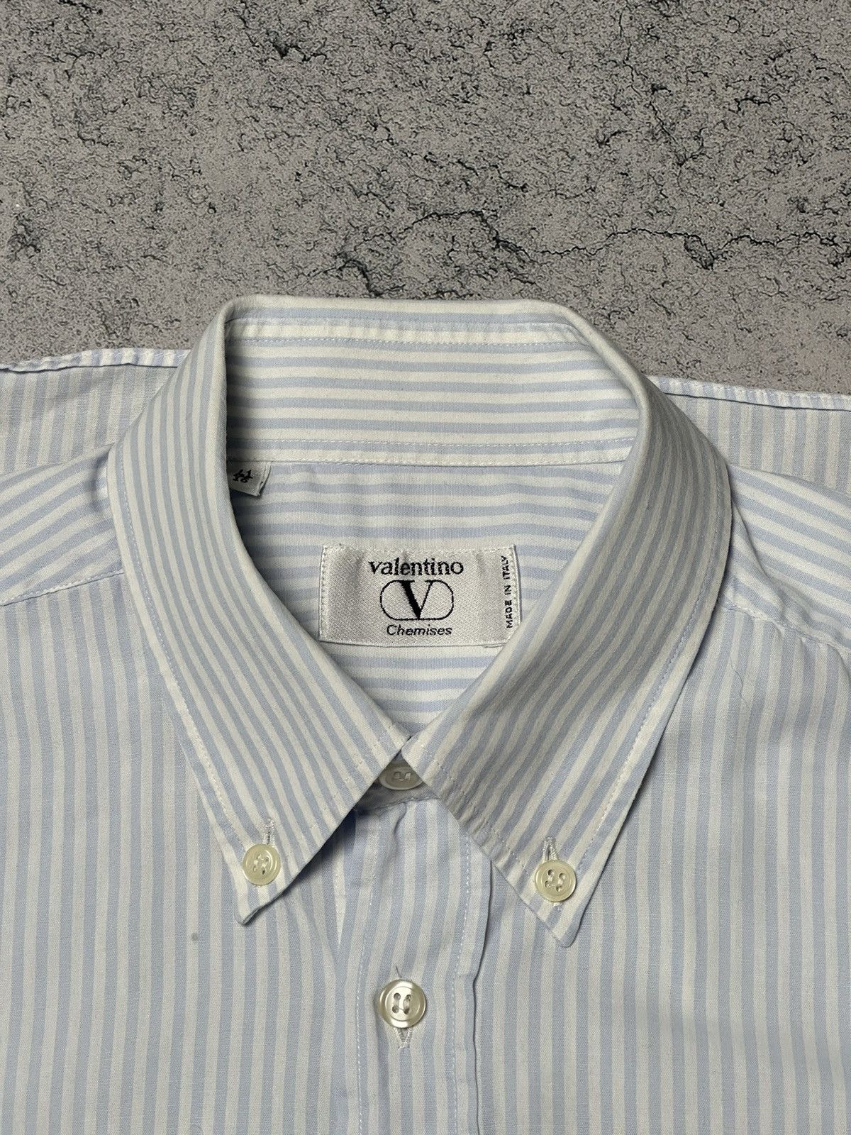Valentino Vintage Valentino Chemises Long Sleeve Striped Shirt Size US M / EU 48-50 / 2 - 6 Thumbnail