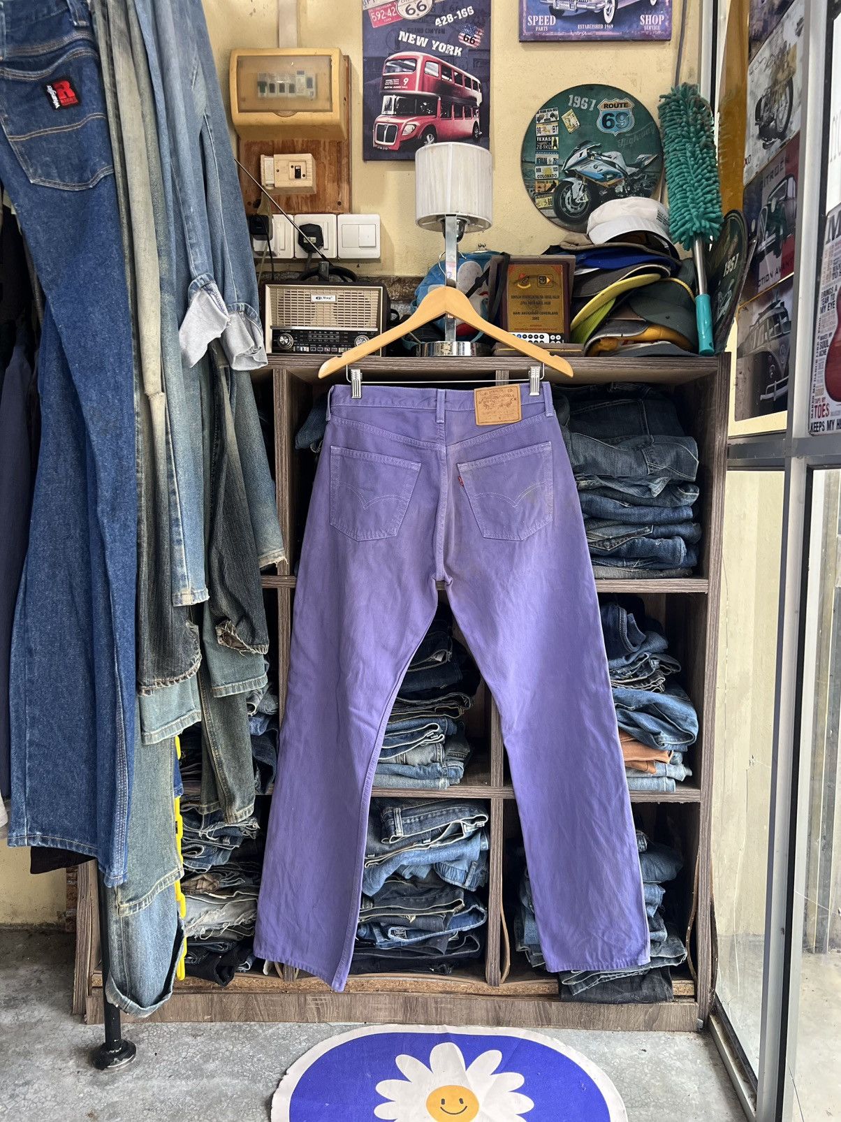 Levi's Vintage Clothing 🔥Rare Vintage Levis 501 Button 553 Denim Size US 31 - 2 Thumbnail