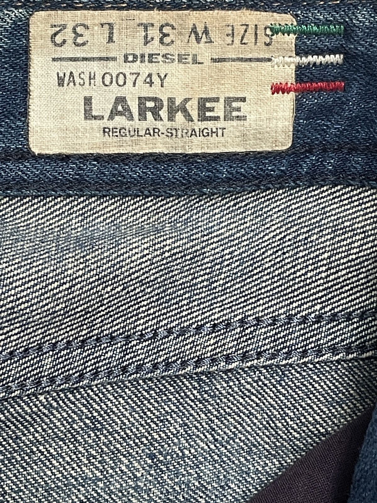 Diesel × If Six Was Nine × Vintage Rare Design Vintage Brand Diesel Larkin Jeans 1990s Size US 34 / EU 50 - 13 Thumbnail