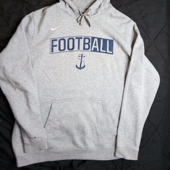 NCAA × Nike × Vintage Vintage Y2K Navy Midshipmen Hoodie Sweatshirt Size US L / EU 52-54 / 3 - 3 Thumbnail
