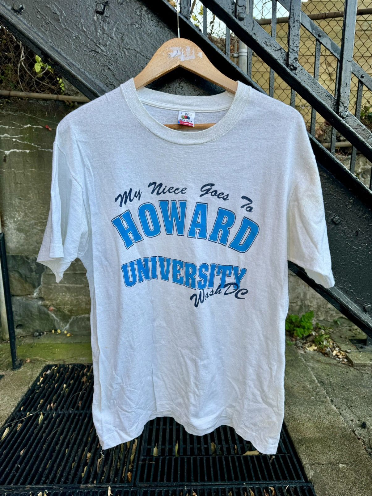 Rap Tees × Vintage Vintage Howard University College 90’s HBCU Rap Shirt Size US L / EU 52-54 / 3 - 6 Thumbnail