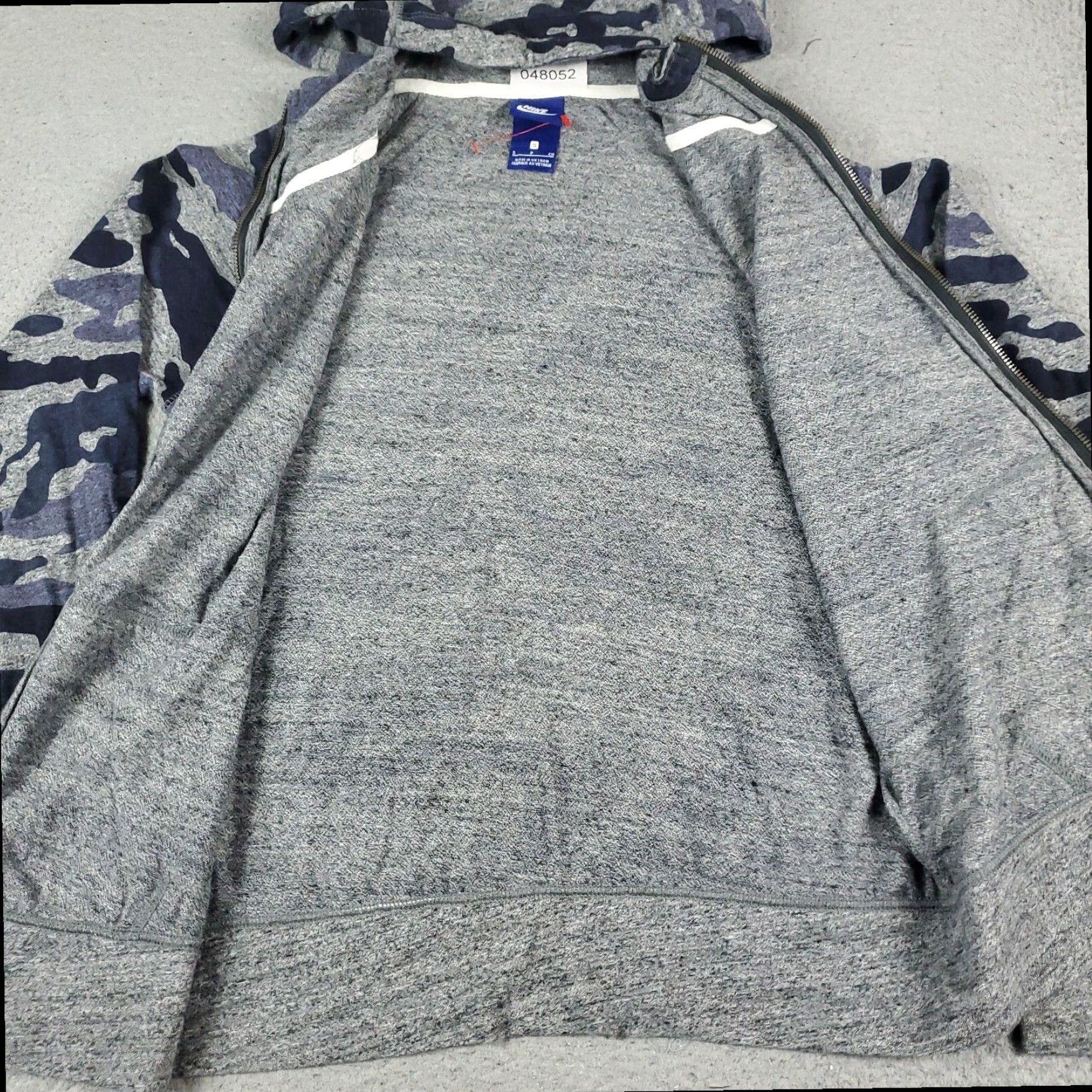Nike Nike Womens Small Blue Camouflage Full Zip Up Hoodie Sweatshirt Swoosh Size S / US 4 / IT 40 - 6 Thumbnail