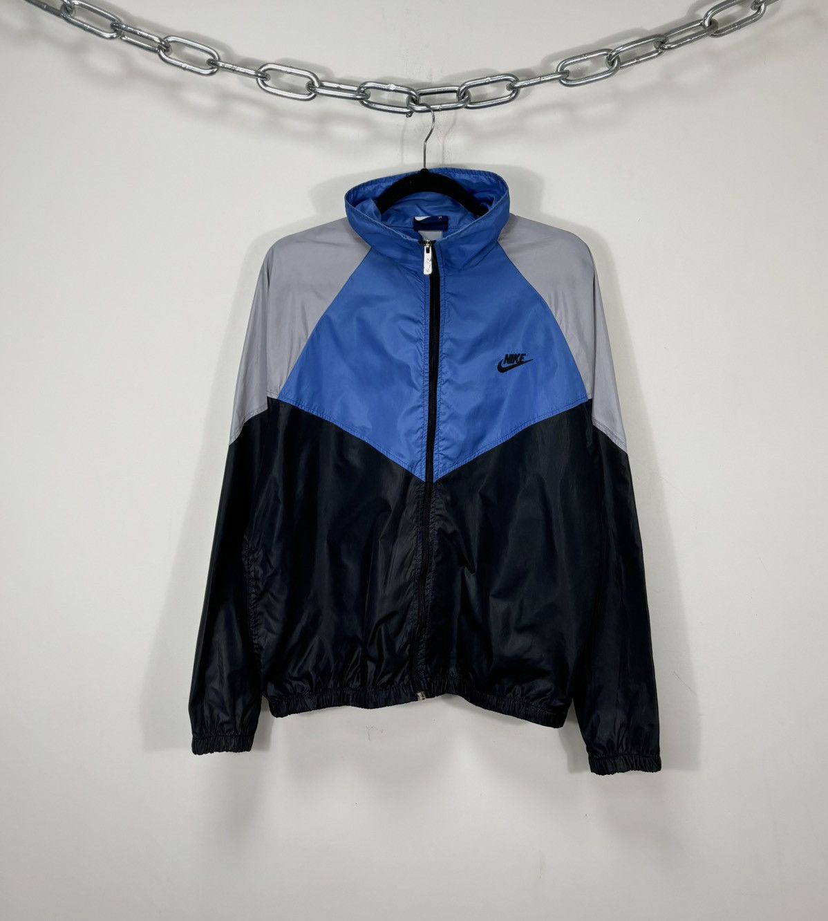 Nike Vintage Nike 80s Retro Hype Full Zip Nylon Track Top Jacket Size US M / EU 48-50 / 2 - 1 Thumbnail