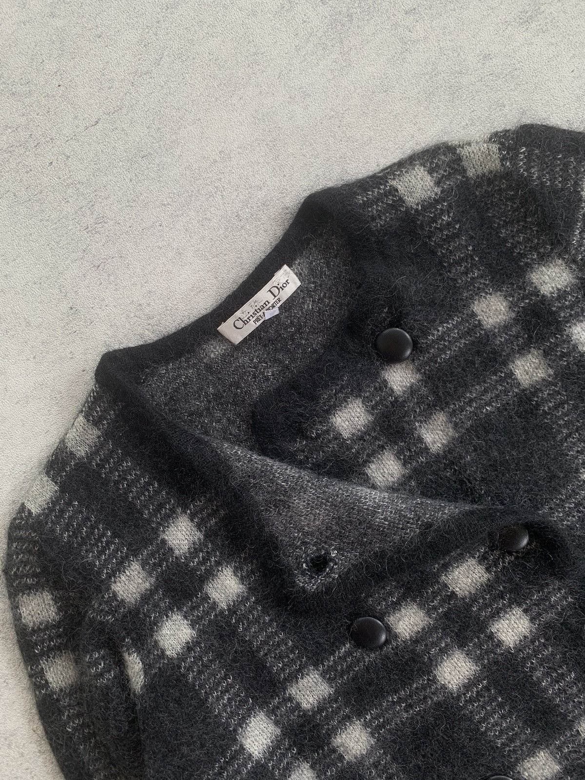 Christian Dior Monsieur × Vintage Vintage Christian dior monseiur plaid double button knit Size M / US 6-8 / IT 42-44 - 2 Thumbnail