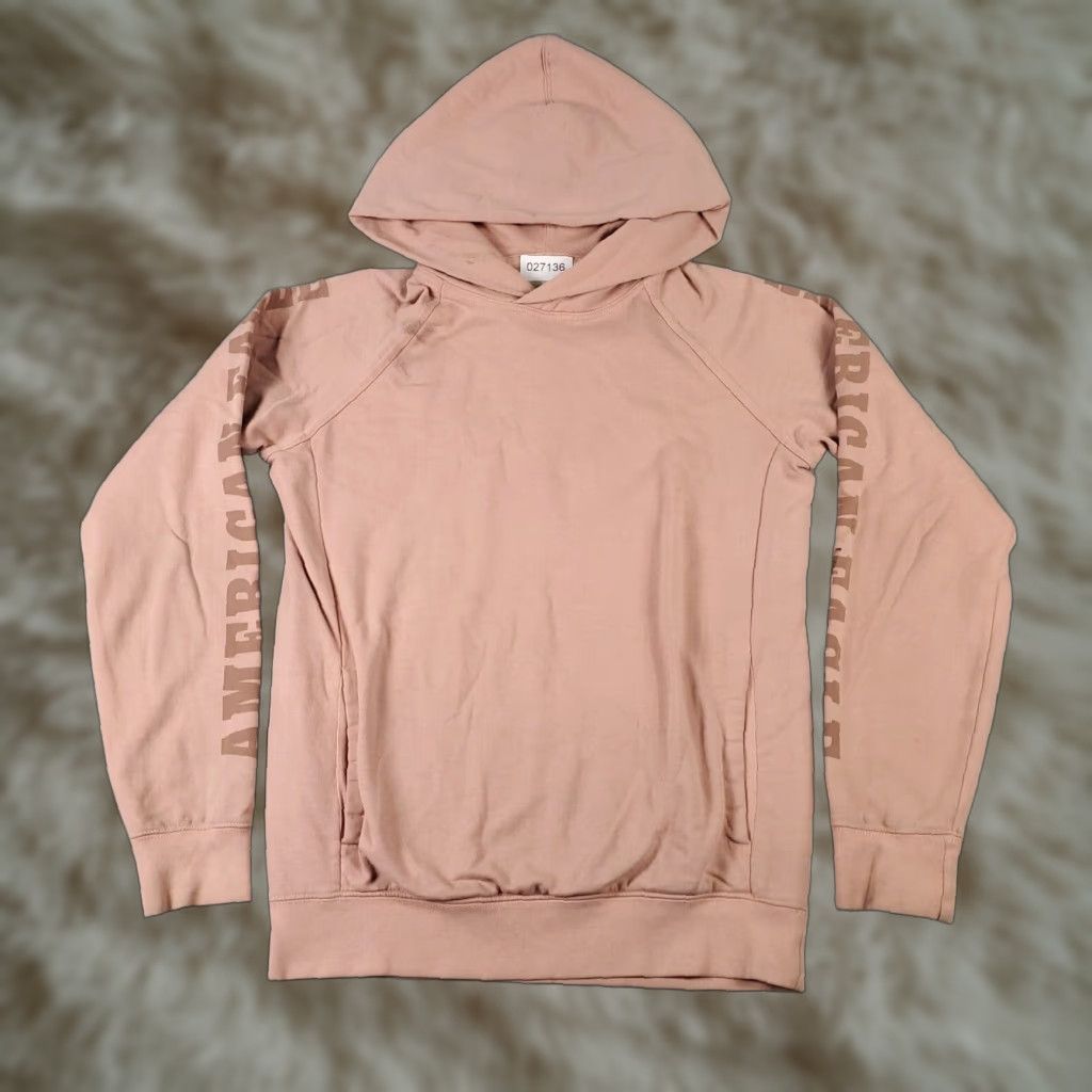 American Eagle Outfitters American Eagle Hoodie Adult XS Pink Casual Pullover Lace Up Long Sleeve Sweatshirt Womens Size US XS / EU 42 / 0 - 1 Thumbnail