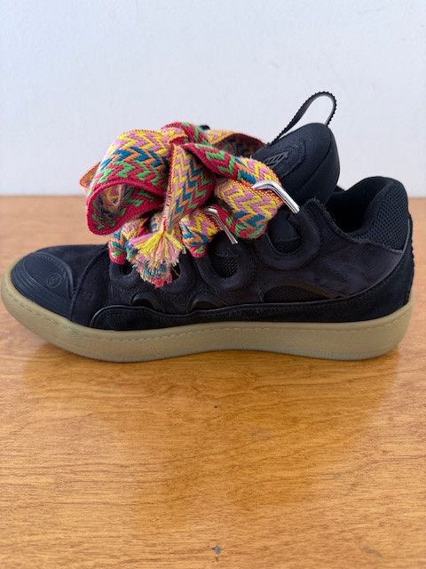 Lanvin Lanvin Curb Sneakers - Black Multicolor Laces, Size 40 Size US 7 / EU 40 - 7 Thumbnail