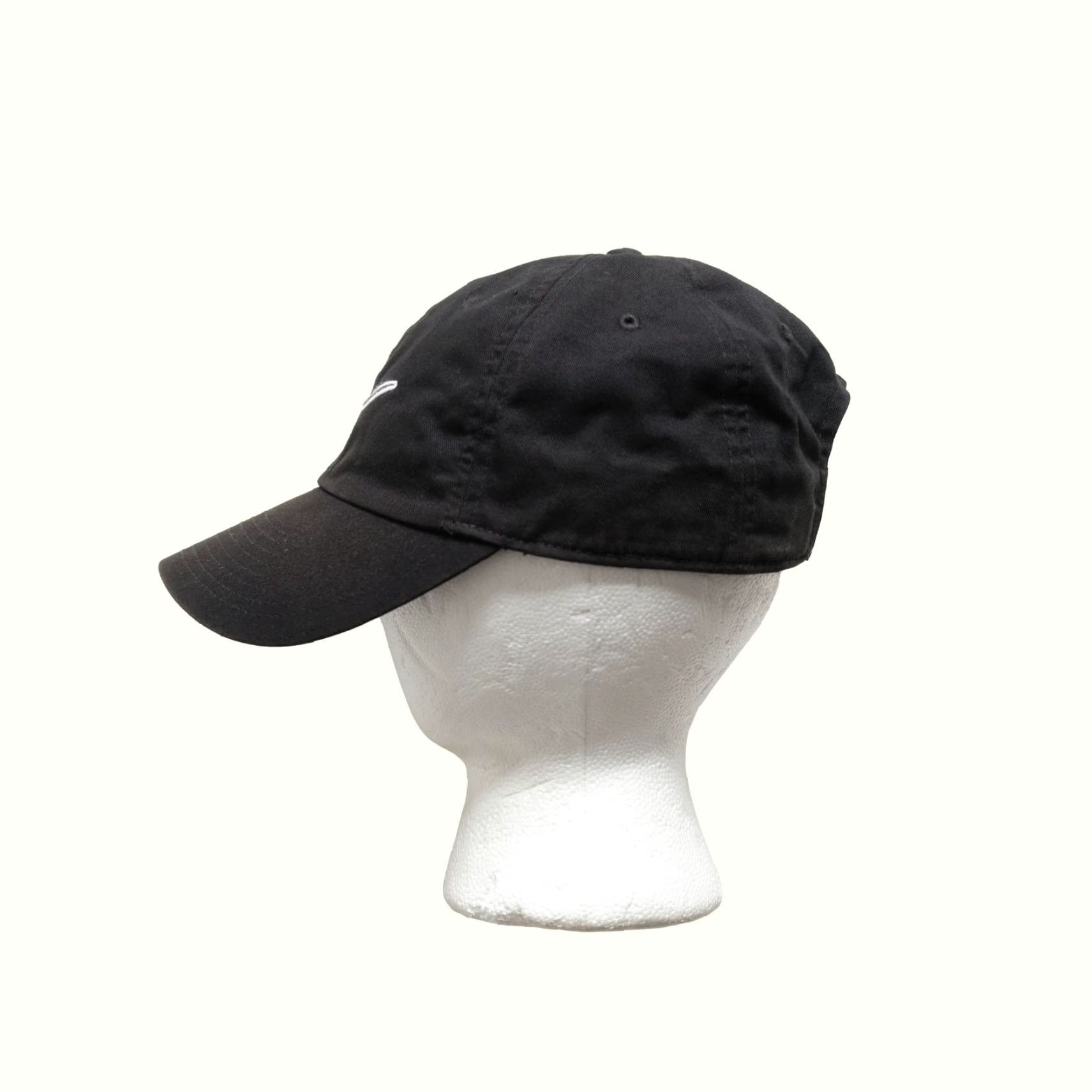 Nike VINTAGE Nike VTG Y2K RETRO BIG SWOOSH BASEBALL ACTIVE BLACK HAT ADJUSTABLE ONE SIZE 2021 Mens Size ONE SIZE - 3 Thumbnail