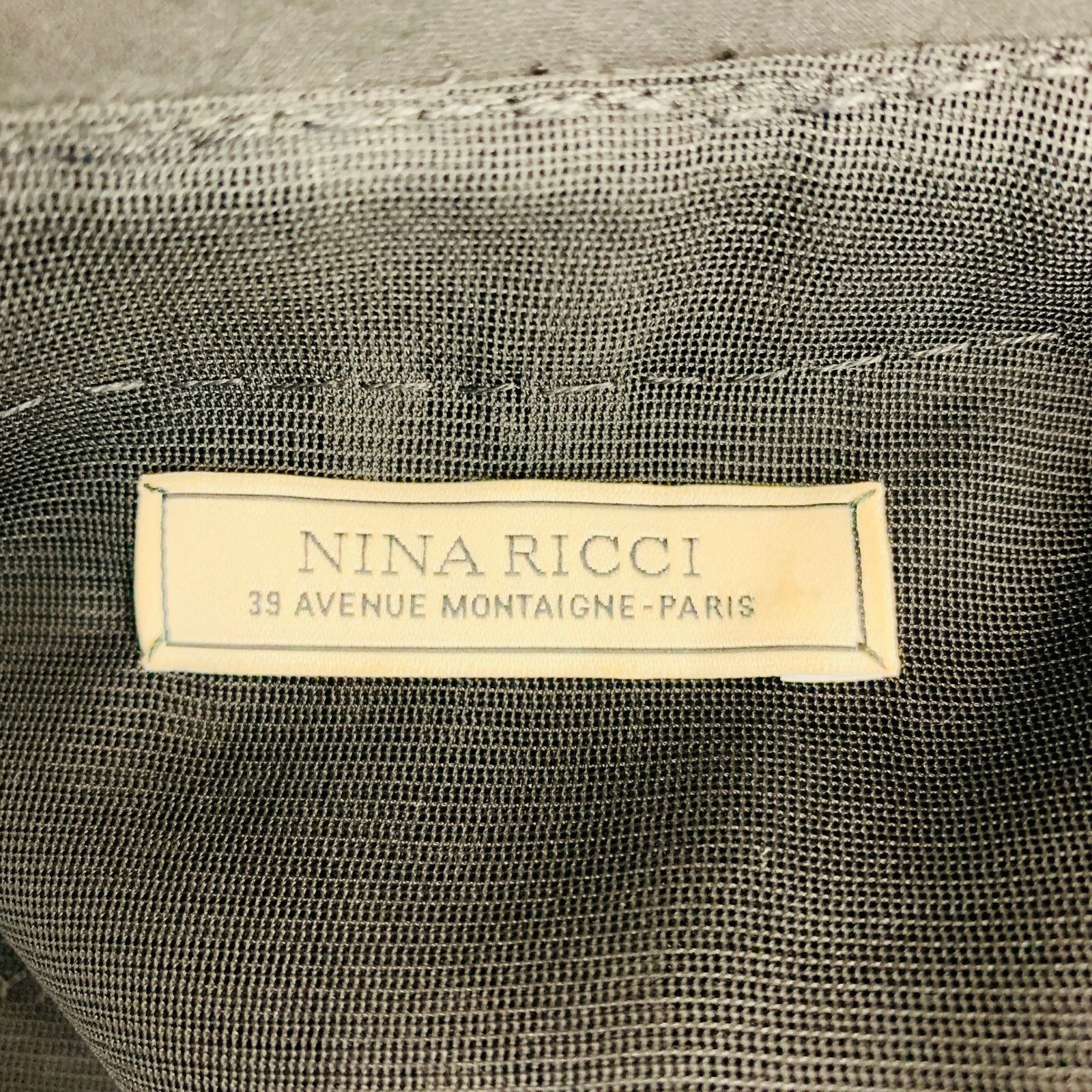 Nina Ricci NINA RICCI Size 6 Black Silk Layered Blazer Size M / US 6-8 / IT 42-44 - 6 Thumbnail