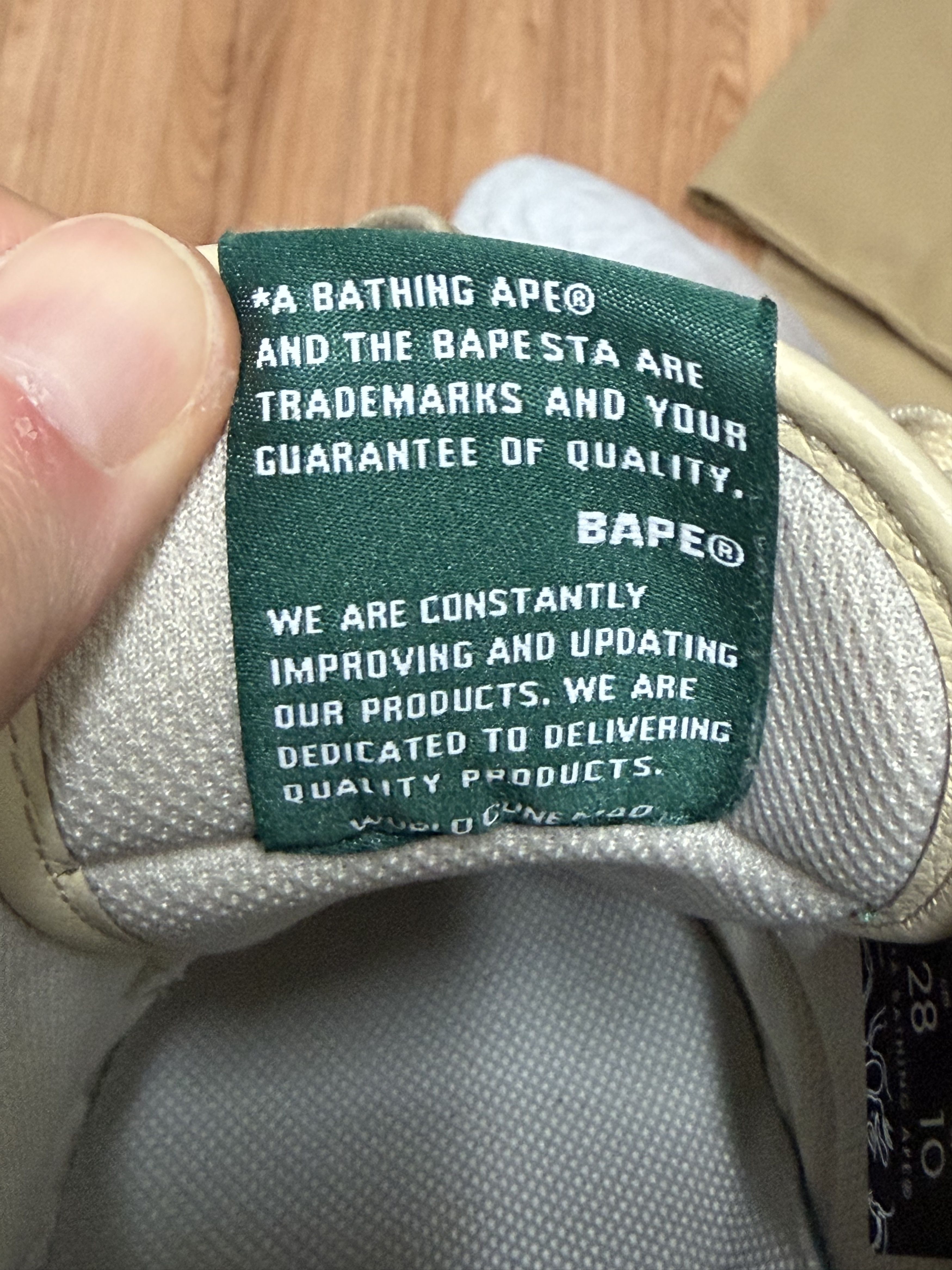 Bape BAPE SK8 STA Beige Size US 10 / EU 43 - 8 Thumbnail