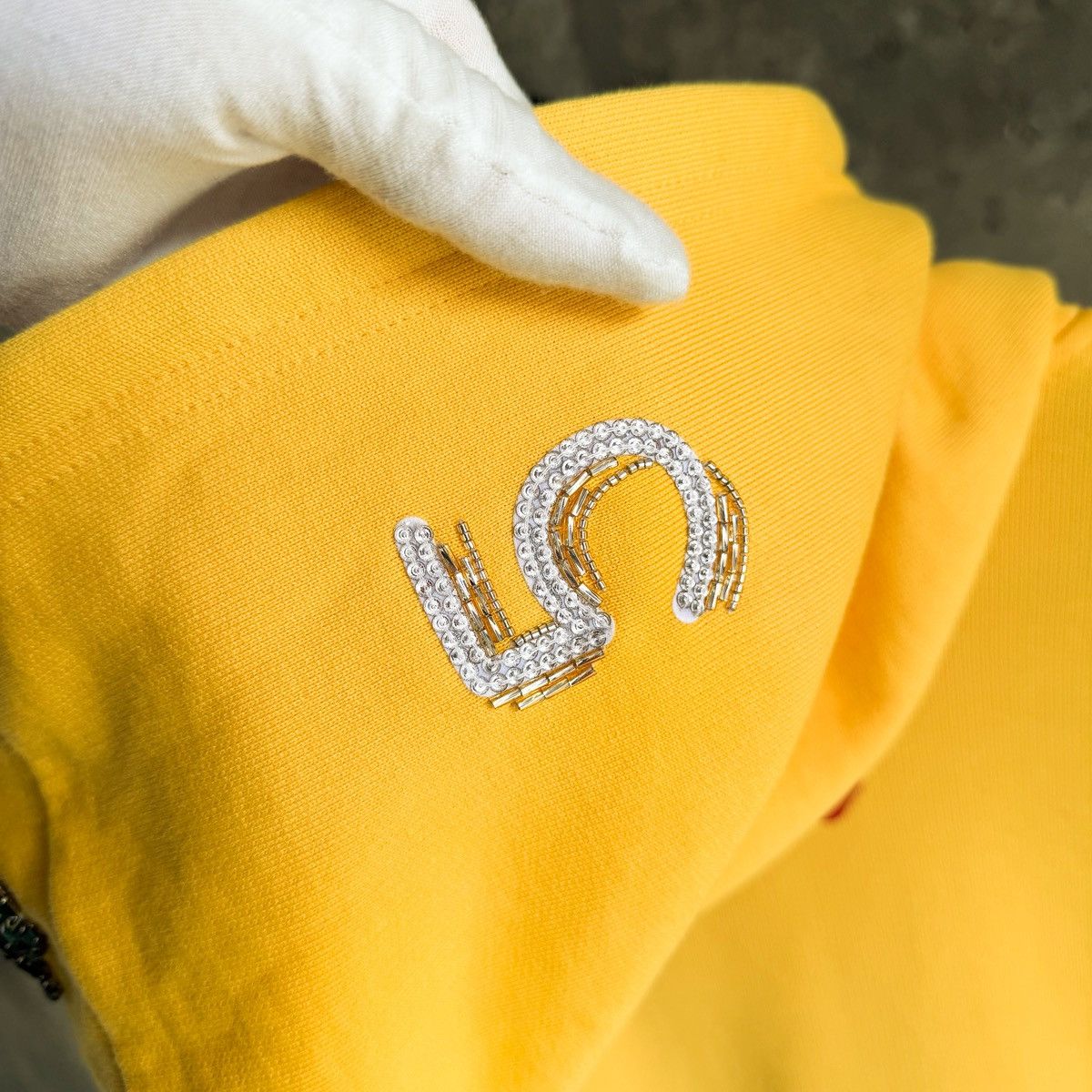 Chanel Chanel x Pharrell 2019 Coco Hand Beaded Lesage Yellow Hoodie Size US M / EU 48-50 / 2 - 14 Thumbnail