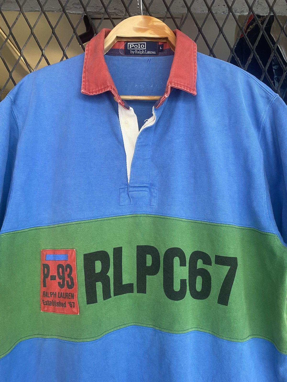 Polo Ralph Lauren × Vintage Vtg Polo Ralph Lauren P-93 Button Shirt RLPC 67 Size US L / EU 52-54 / 3 - 1 Thumbnail