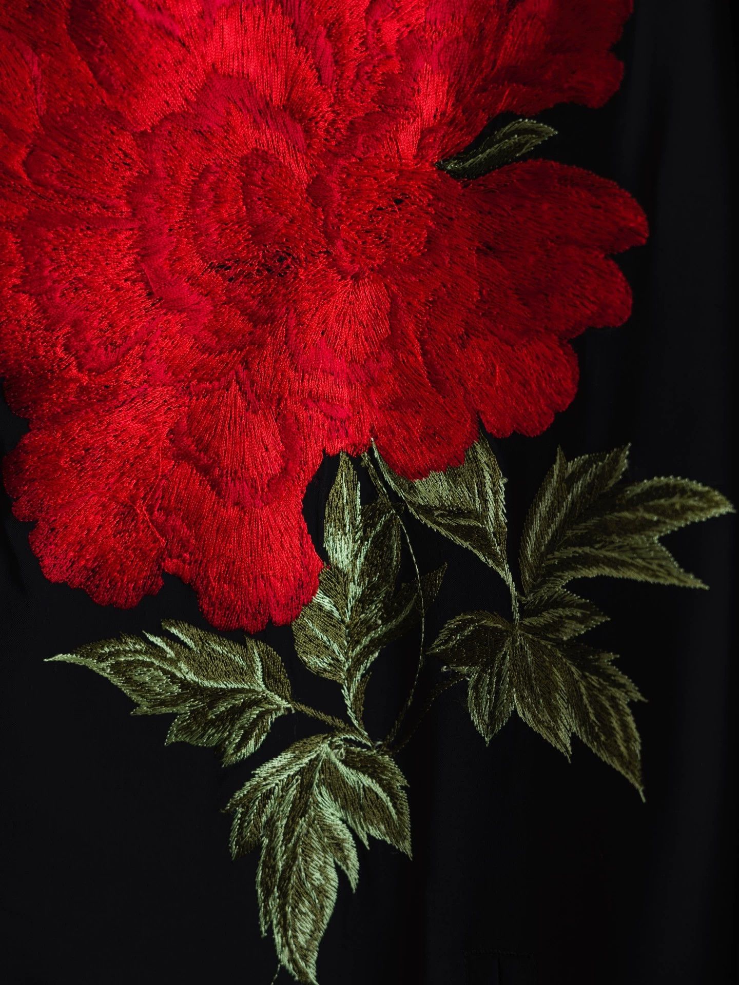 Yohji Yamamoto Yohji Yamamoto 96SS Peony Embroidered Jacket Size US S / EU 44-46 / 1 - 4 Thumbnail