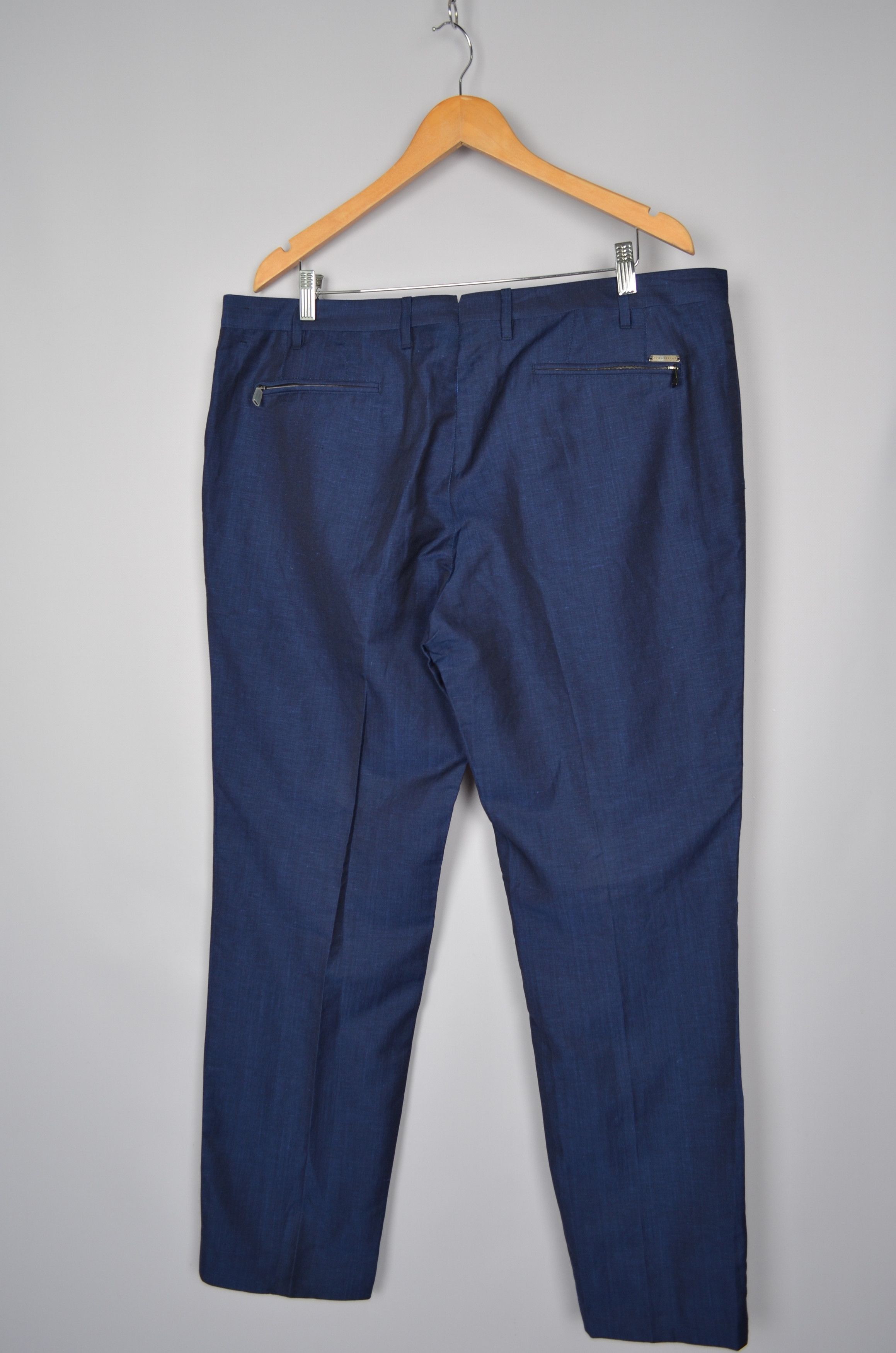 Corneliani × Designer Corneliani Linen Wool Silk Blend Navy Pants Trousers Sz W40 Size US 40 / EU 56 - 7 Thumbnail