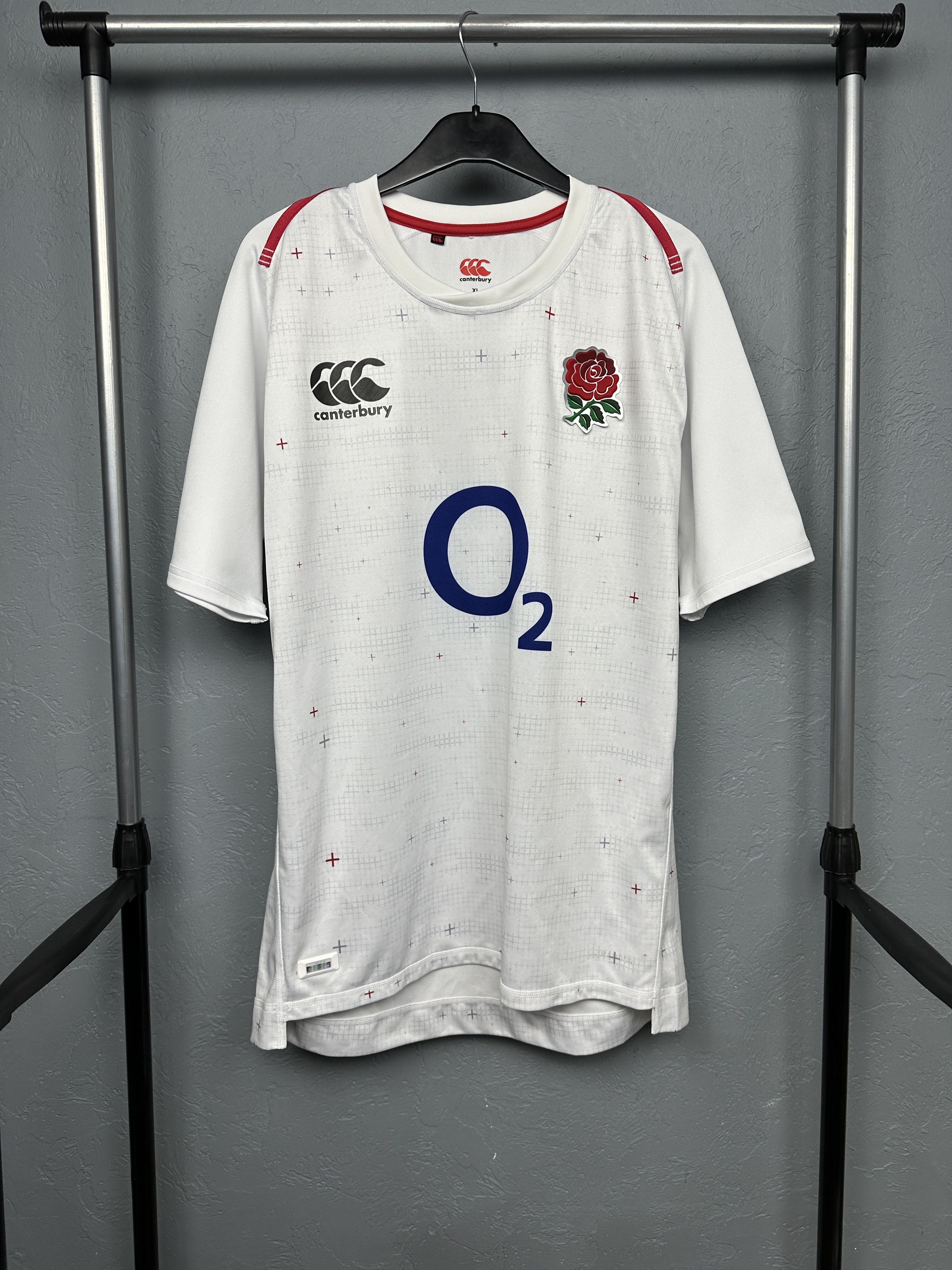 Canterbury of New Zealand Canterbury O2 England Rugby Jersey T-Shirt Size US XL / EU 56 / 4 - 1 Thumbnail