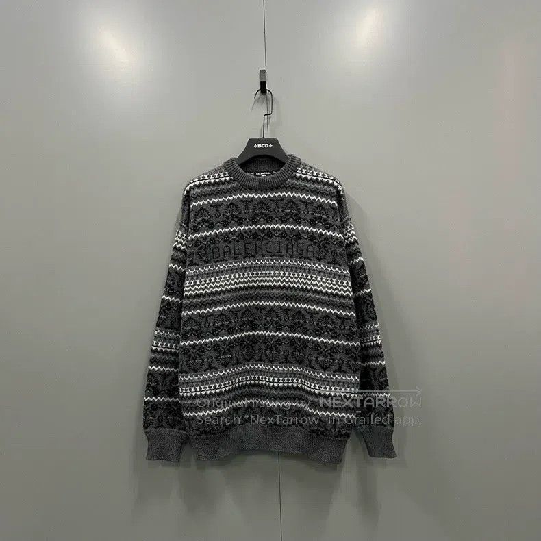 Balenciaga Balenciaga Fair Isle Knitted Sweater Size US XS / EU 42 / 0 - 1 Thumbnail