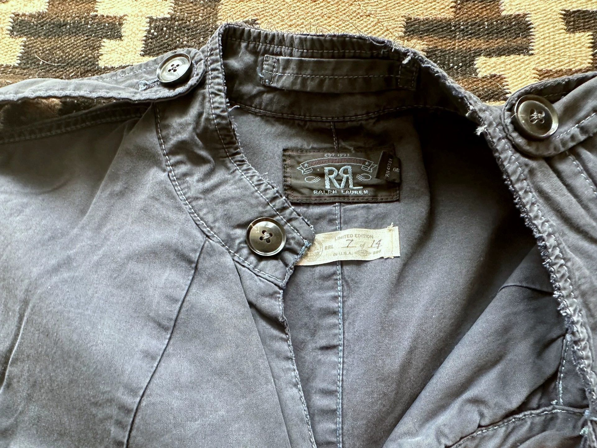 RRL Ralph Lauren RRL Military Distressed Hand-Painted Patchwork Jacket M Size US M / EU 48-50 / 2 - 7 Thumbnail