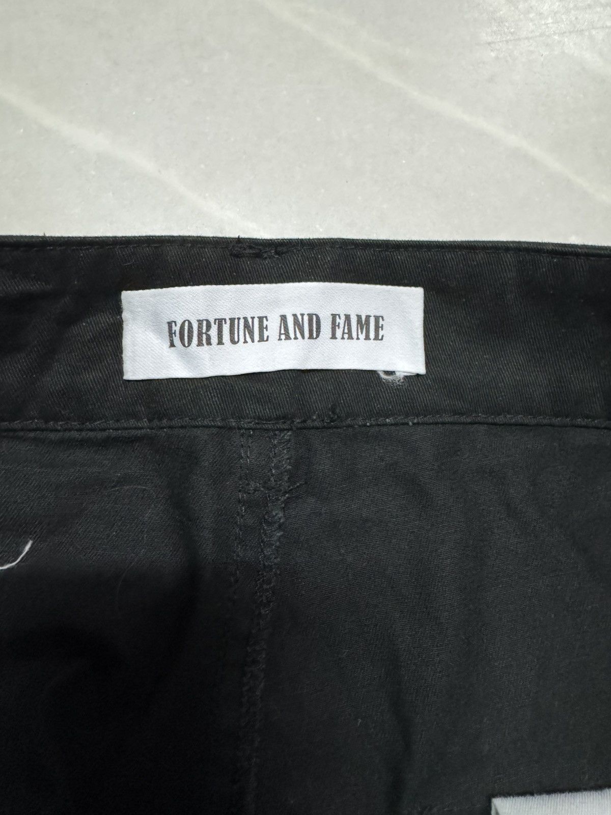 Tornado Mart JAPANESE FORTUNE FAME PUNK POEM BLACK MULTIPOCKET CARGO Size US 31 - 11 Thumbnail