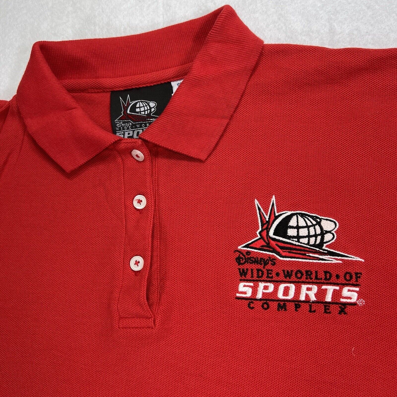 Disney Disney ESPN Wide World of Sports Medium Red Polo Shirt Size US M / EU 48-50 / 2 - 2 Thumbnail