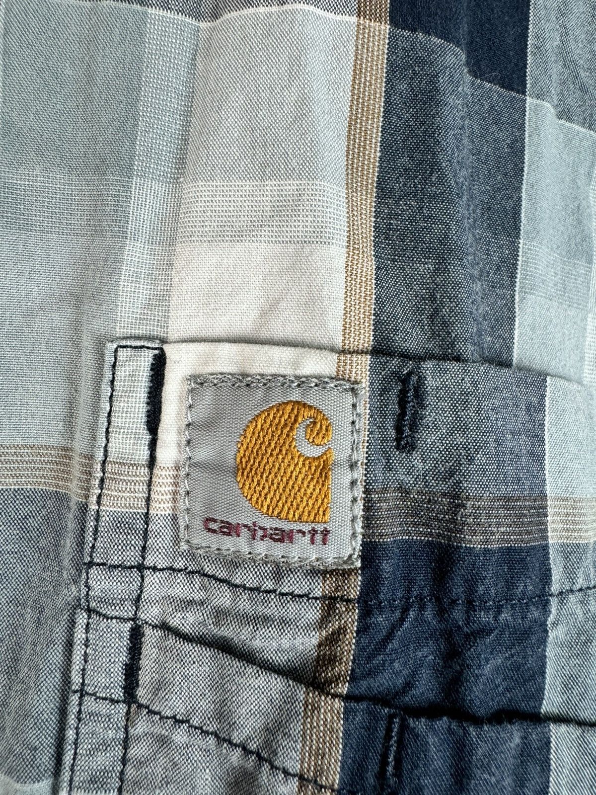 Carhartt Carhartt vintage short sleeve shirt plaid checkered Y2K Size US XL / EU 56 / 4 - 4 Thumbnail
