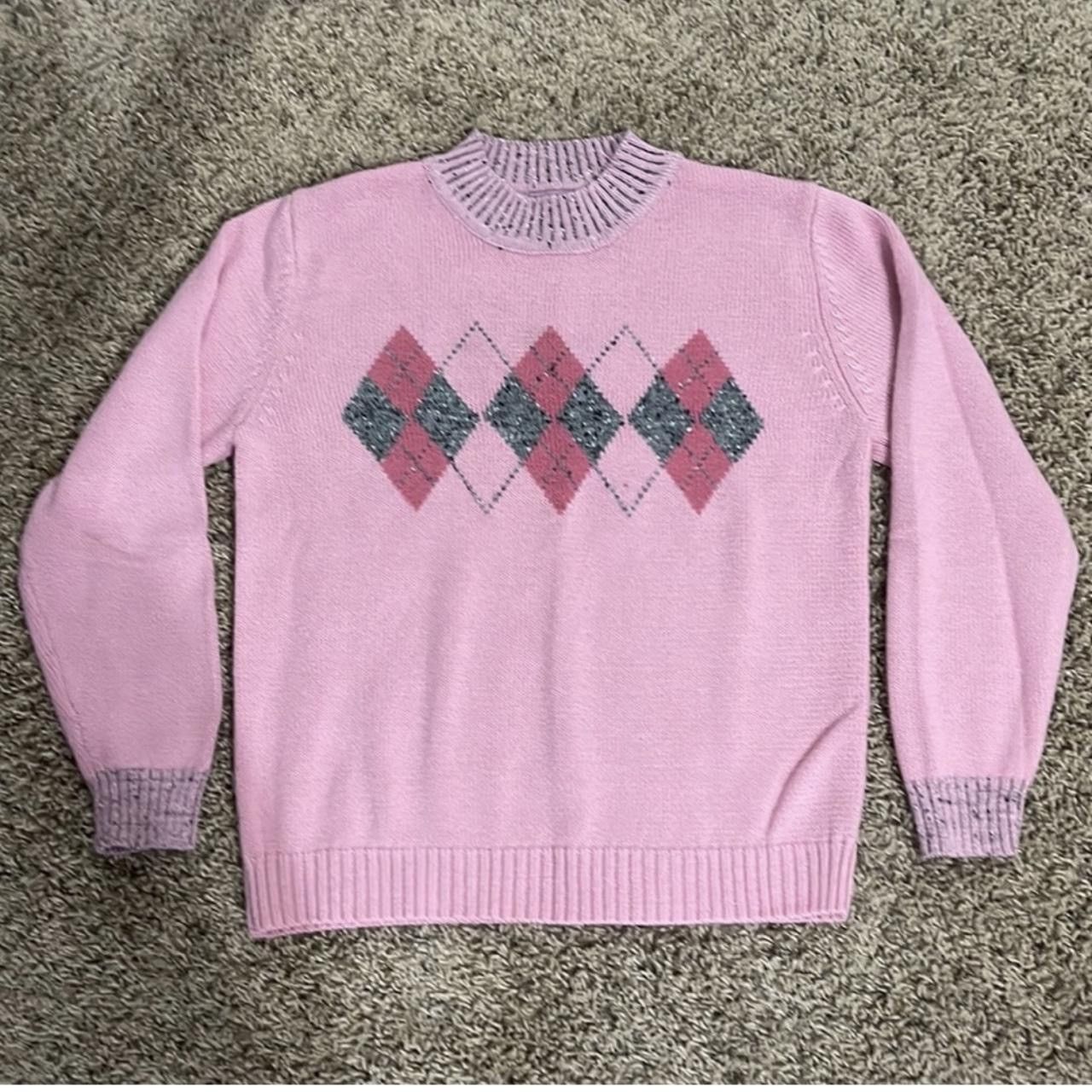 Vintage Adorable Argyle Sweater Size S / US 4 / IT 40 - 1 Thumbnail