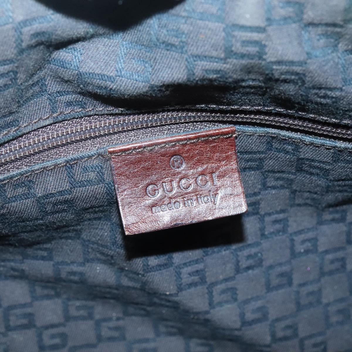 Gucci GUCCI Hand Bag Canvas Leather Khaki Brown Size ONE SIZE - 16 Thumbnail