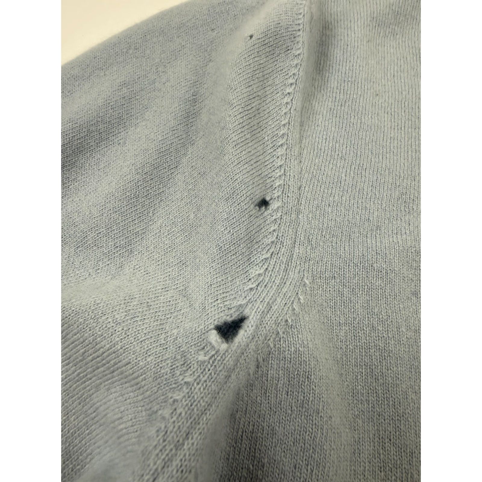 Balmain Balmain Sweater Mens 42 Blue Wool Cashmere Logo Crewneck Knit Italy Pullover Size US XL / EU 56 / 4 - 4 Thumbnail