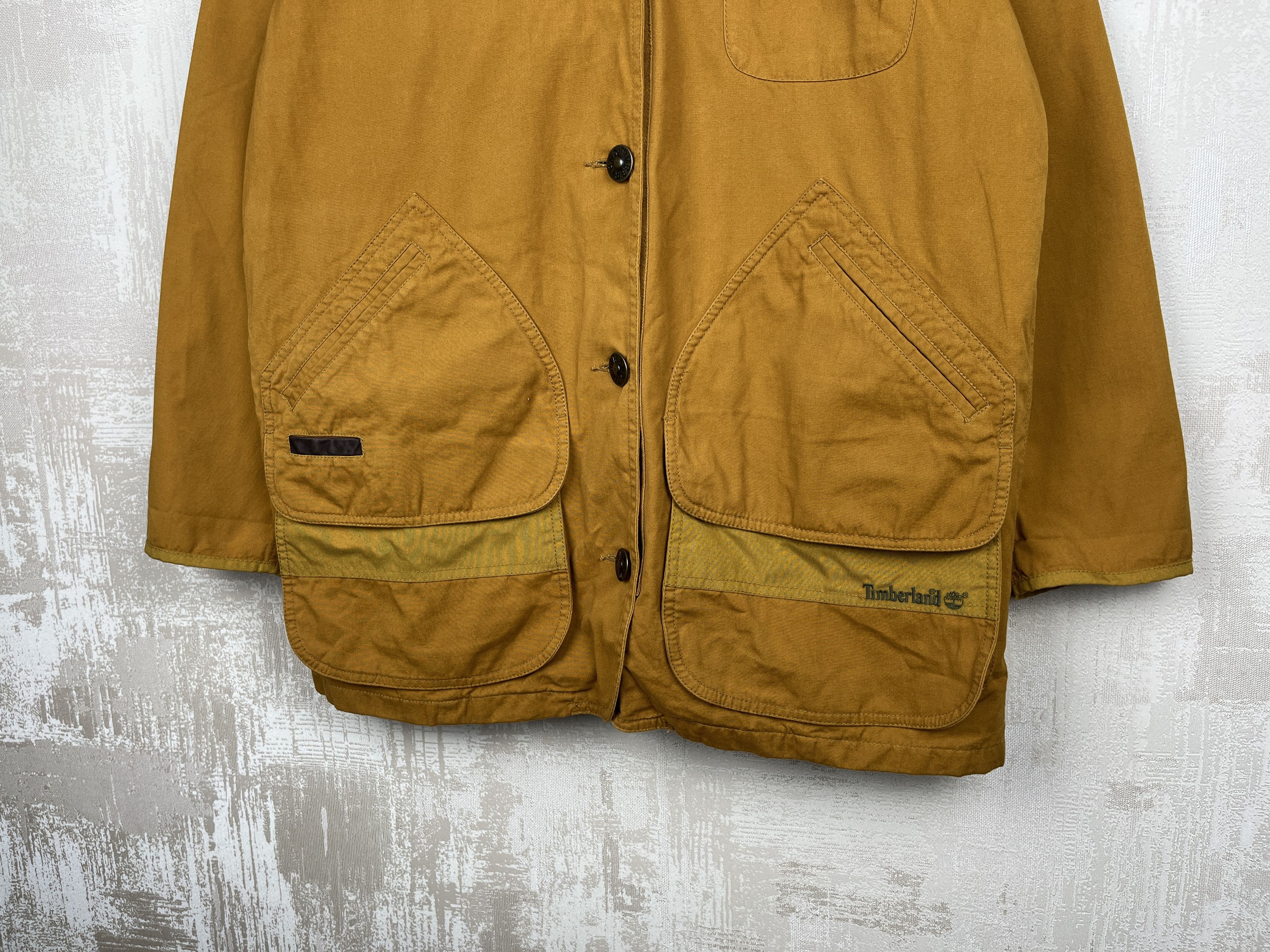 Timberland Timberland Jacket Leather Collar Barn Coat Chore Hunting Size S / US 4 / IT 40 - 6 Thumbnail
