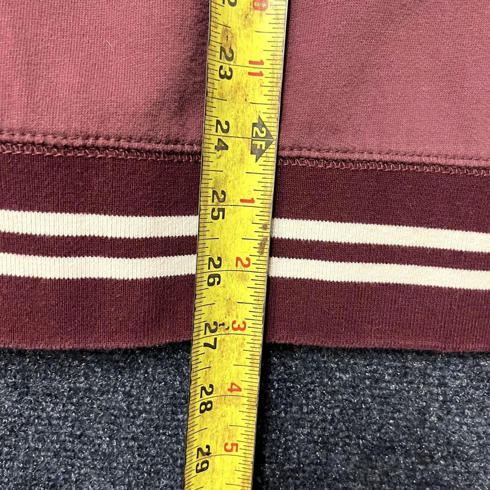 American Eagle Outfitters American Eagle Sweatshirt Mens Medium Crewneck Raglan Striped Logo Graphic Print Red Size US M / EU 48-50 / 2 - 3 Thumbnail