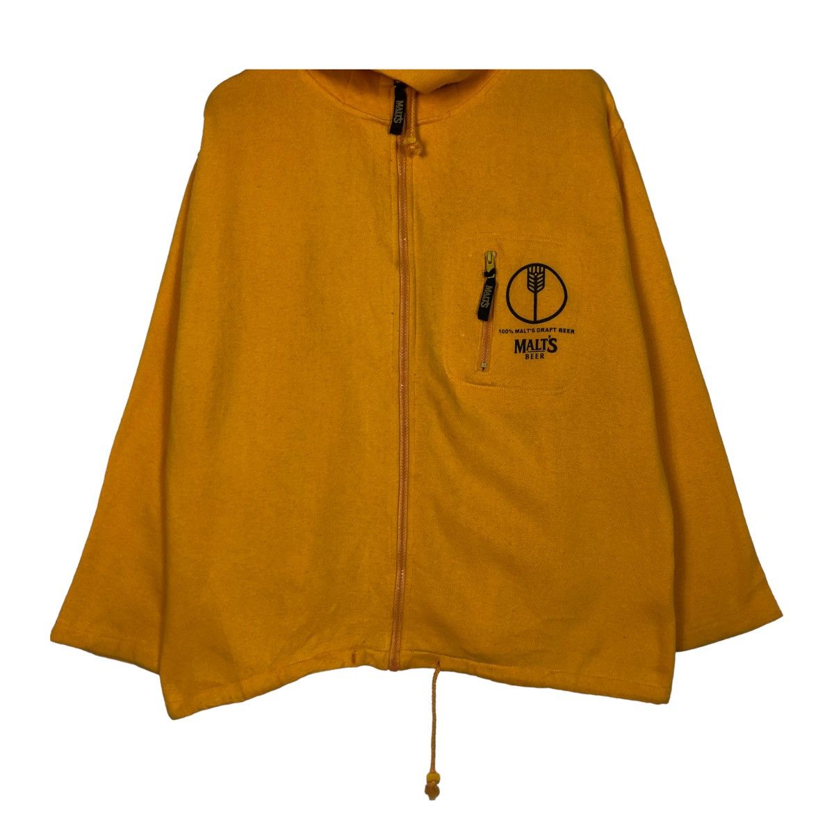 Japanese Brand × Vintage 💥90s MALT BEER MICRO FLEECE JACKET Size US L / EU 52-54 / 3 - 4 Thumbnail