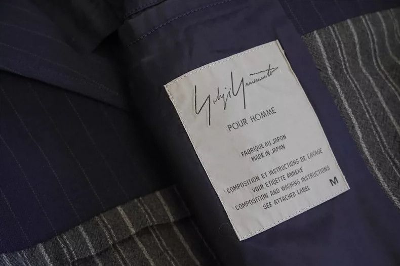 Yohji Yamamoto Yohji Yamamoto size os 94 SS Patchwork Striped Wool Jacket Size US M / EU 48-50 / 2 - 5 Thumbnail