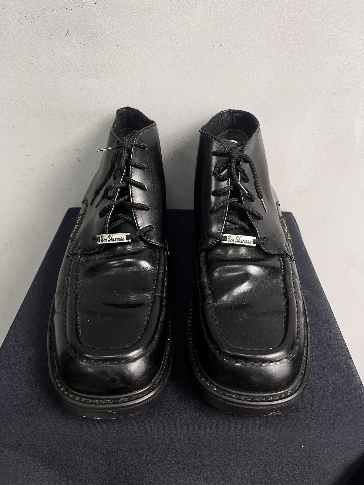 Hysteric Glamour Black Leather Derby Shoes Classic Dirk bikkembergs style y2k Size US 9 / EU 42 - 4 Thumbnail